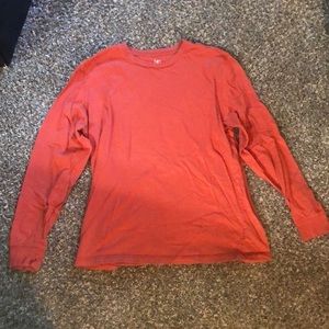 Burnt orange long sleeve shirt